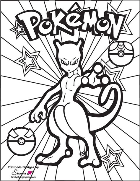 printable pokemon coloring pages