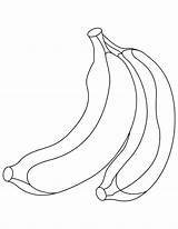 Two Banana Bananas Bunch Coloring Pages Pieces Drawing Clipart Netart Getdrawings Webstockreview sketch template