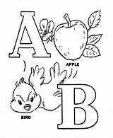Coloring Alphabet Pre Activity Abc Pages Letters Sheets Color Sheet Print Prek Objects Easy Simple Honkingdonkey Learn Set sketch template