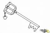 Keyblade Draw Coloring Drawingnow Step sketch template