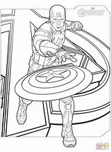 Avengers Coloring Pages Captain America Printable Print Colouring Superhero Color Drawing Cartoon Marvel Kids Wildcats Kentucky Getcolorings Wildcat Marvels Paper sketch template