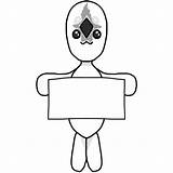 Scp Outline Xcolorings Monsters Scp096 sketch template