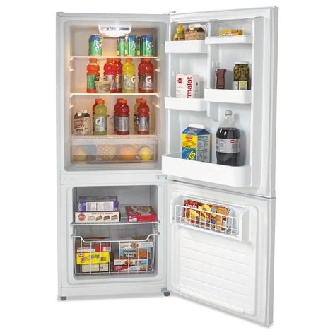 bottom mounted frost  freezerrefrigerator  cubic feet white