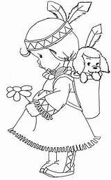 Coloring Native Pages American Girl Kids Indian Printable Puppy Indians Colouring Metis Color Sheets Kleurplaten Book Cute Children Girls Patterns sketch template