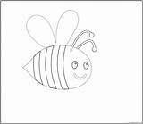Bee Coloring Bumble Coloring4free Related Posts sketch template