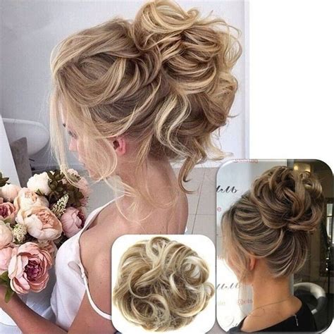 2019 Newest Curly Messy Bun Hair Piece Scrunchie Updo Cover Hair