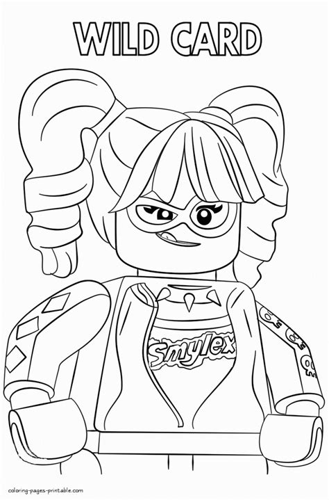 coloring page lego harley quinn coloring pages printablecom