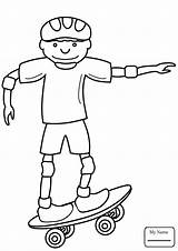 Coloring Skateboard Pages Driving Boy Ages Epic Top sketch template