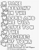 Coloring Psalm Lord Delight Printable Pages 37 Bible Kids Take Coloringpagesbymradron Color Sheets Psalms Verse Adult Adults Print Sunday School sketch template