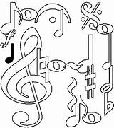 Music Coloring Pages Notes Symbol Getcolorings Color Printable sketch template