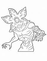 Stranger Things Demogorgon Coloring Pages Printable Kids sketch template