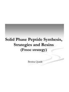 solid phase peptide synthesis strategies  resins solid phase