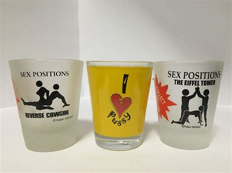Buy Funny Glass Set Of 3 Pcs Sex Position Reverse Pussy Sex Position