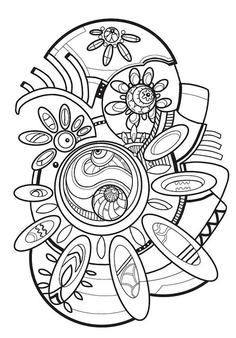 illustration printable coloring pages  adults digital art  olha