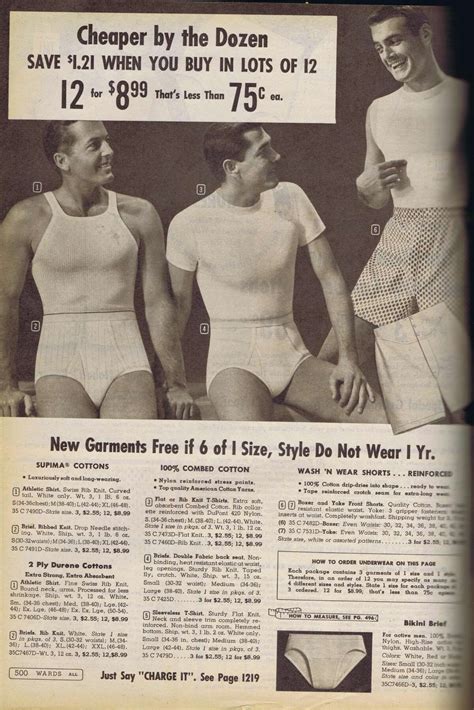 catalog porn underwear ads through the 20th century