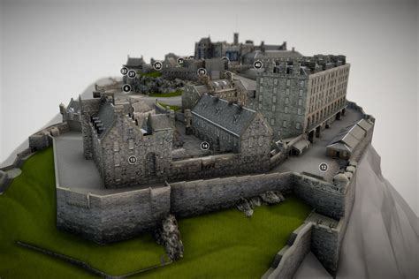amazing edinburgh castle  model  give visitors virtual
