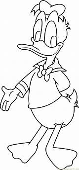 Coloring Duck Donald Friendly Pages Characters Cartoon Coloringpages101 Printable sketch template