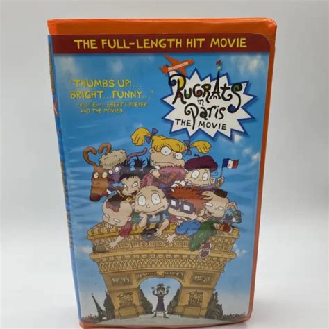 rugrats  vhs paramount pictures clamshell nickelodeon orange tape  picclick uk