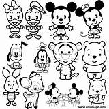 Tsum Cuties Colorier Mickey Getdrawings Imprimé Jecolorie Facile Mewarnai Lies sketch template