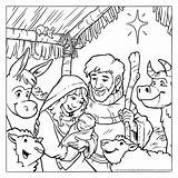 Coloring Pages Nativity Jesus Baby Manger Christmas Sunday Born Scene School Isaac Printable Bible Print Color Kids Colouring Sheet Getcolorings sketch template