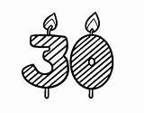 30 36 Years Old Coloring Coloringcrew Birthday sketch template