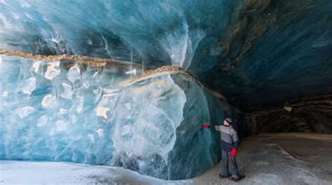 view event castner glacier ice cave exploring ft greely