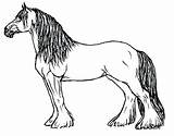 Horse Coloring Pages Printable Clydesdale Quarter Drawing Horses Color Mustang Friesian Print Pinto Draft Spirit Cai Cu Getcolorings Realistic Cal sketch template