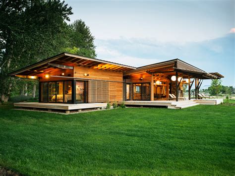 ideas  steal   rustic modern ranch house sunset magazine