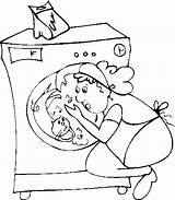 Waschmaschine Elettrodomestici Haushalt Katze Appareils Coloriage Electromenagers Colorare Ausmalbild Gifgratis Prend Cartoni Disegno Stampa sketch template