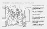 Disegni Presentazione Gesu Candelora Tempio Gesù Bambini Catechismo Chiesa Anni Asilo Didattica Maiuscolo Piccola sketch template