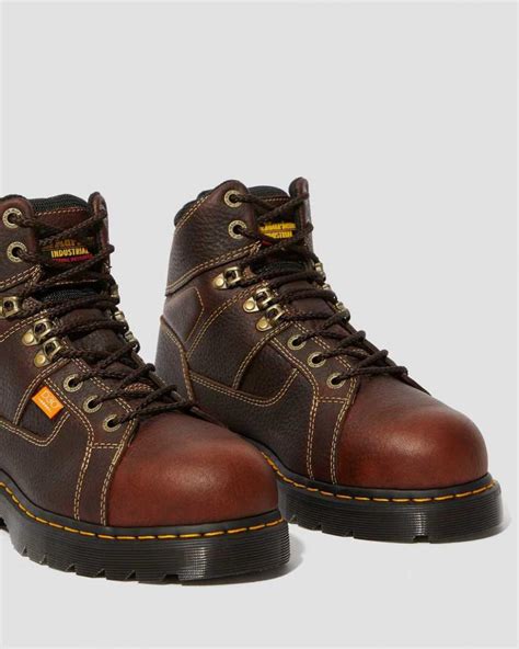 dr martens work boots ironbridge extra wide met guard work boots teakblack industrial