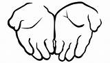 Hands Open Clipart Cliparts Jpeg sketch template