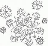 Snowflakes Preschoolers sketch template
