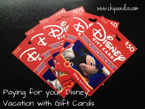 paying   disney reservation  disney gift cards