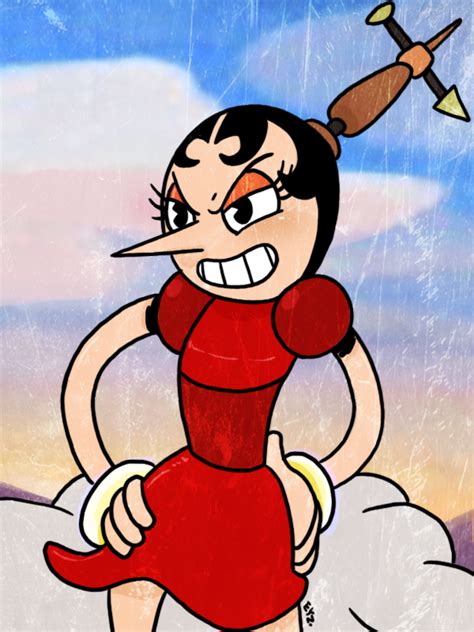 Cuphead Hilda Berg By Theeyzmaster Cuphead Don T Deal