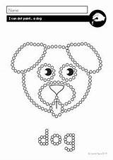 Dot Painting Motor Activities Animal Tip sketch template