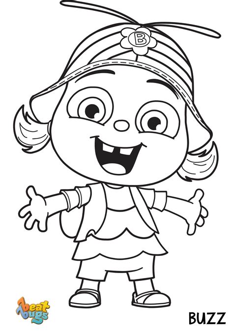 beat bugs coloring pages coloring pages