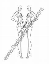 Fashion Croquis Female Croqui Drawing Figure Side Template Designersnexus Illustration Templates Front Getdrawings Portfolios Pose sketch template