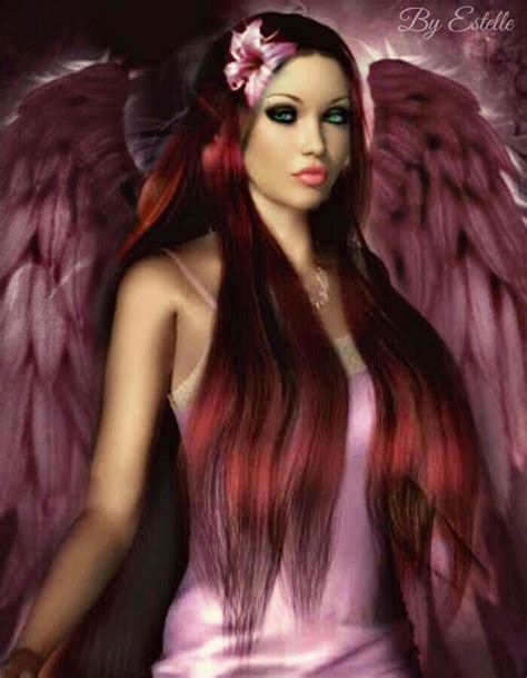 Pin By ♥️heather J Honomichl♥️ On Angel Beauties With Colorful Wings ♥