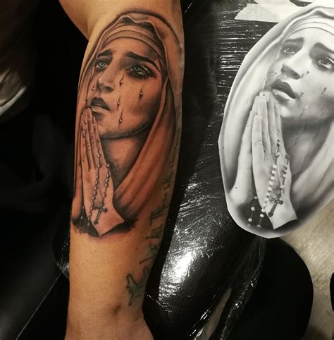 Details More Than 71 Virgin Mary Tattoo On Hand In Eteachers