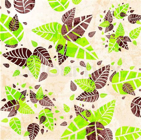 abstract leaf design stock vector colourbox