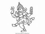 Diwali Rangoli Ganesha Ganesh Acticity sketch template