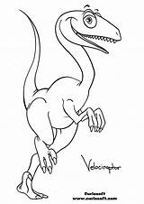 Velociraptor Coloring Pages Raptor Dinosaur Jurassic Drawing Kids Easy Print Color Printable Clipart Library Owen Grady Getcolorings Popular sketch template