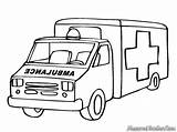 Mewarnai Ambulance Mobil Diwarnai sketch template