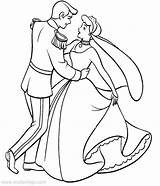 Cinderella Dancing Princess sketch template