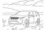 Rover Defender Landrover sketch template