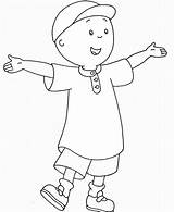 Caillou Coloring Pages Getcolorings sketch template