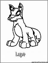 Coloring Lupe Pages Neopets Fun sketch template