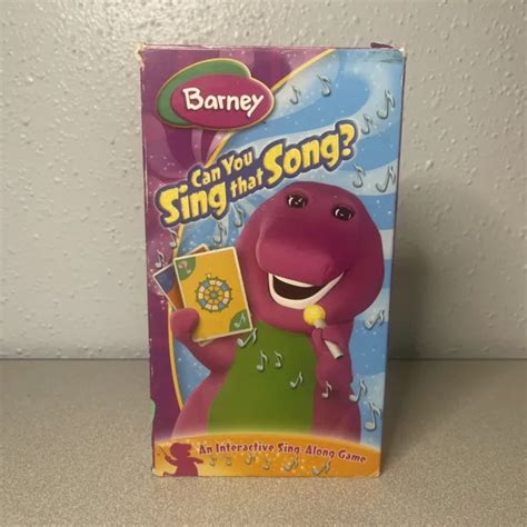 Rare Barney Vhs Can You Sing That Song 2005 Hit Entertainment Htf Oop