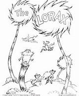 Coloring Lorax Pages Tree Printable Earlymoments sketch template